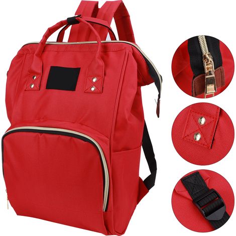 Sac À Langer - Sac À Dos Étanche Pour Bébé - Grande Capacité - 3 Zones Biberon Isolées - 42 x 25 x 16 cm - 1 Pièce