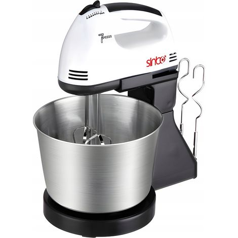 PROBOT HANDMIXER KÜCHEN MIT ROTIERENDER BEHÄLTER, 7 GESCHWINDIGKEITEN + 4 AUFSÄTZE