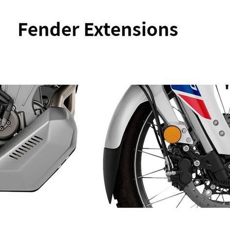 Extended front wheel mudguard for 22 Aprilia Tuareg 660 motorcycles (1/4)