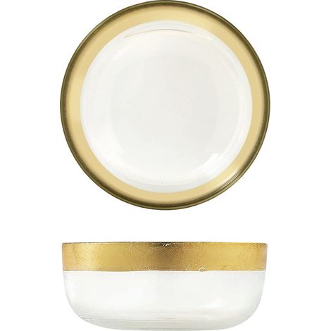 Coupe en Verre avec Fil doré, 11 cm (1/2)