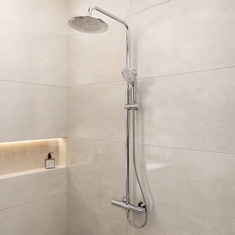 Colonna doccia Meccanica Cromo 133x26x52 cm - MOLLY CHROME