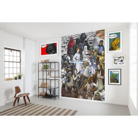 Komar Star Wars Classic Cartoon Collage 184 x 254 cm, Papier peint panoramique 4-4111, photomurale sur intissé (1/3)