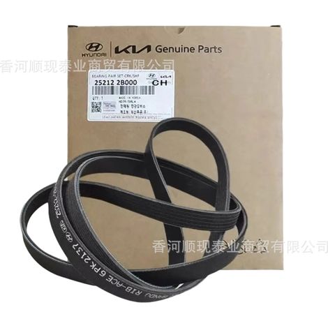 25212-2B000 convient aux courroies d'alternateur Hyundai et Kia 6PK2137 252122B000. (1/5)