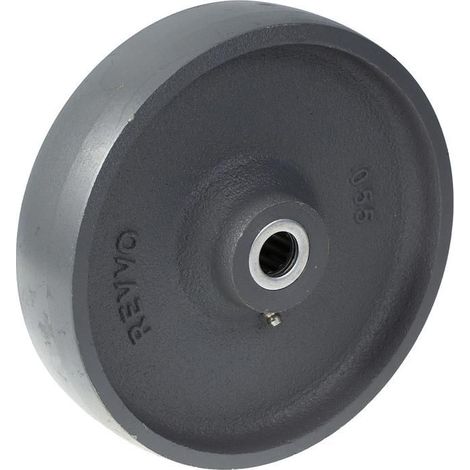 Ruota - Ghisa - 150 mm - Colore grigio - Cuscinetto a gabbia in acciaio