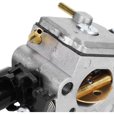 Carburateur en alliage d'aluminium compatible avec les moteurs à essence des tronçonneuses Husqvarna 450, 450E, 445 et 445E. (1/5)