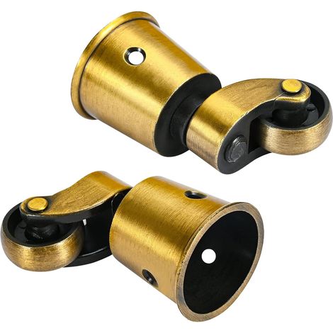 4 Pièces roulettes Pivotantes, roulettes Rondes en Cuivre roulettes Anciennes Pas De Bruit Portable Peut Pivoter à 360° pour Canapé/Chaise/Table Basse/étagère Charge 150kg (1/5)