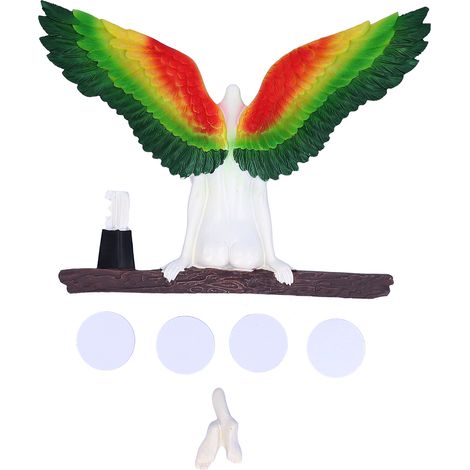 Statues d'Ange en Résine Colorées - Décoration Tridimensionnelle pour Intérieur, 20 cm (1/5)