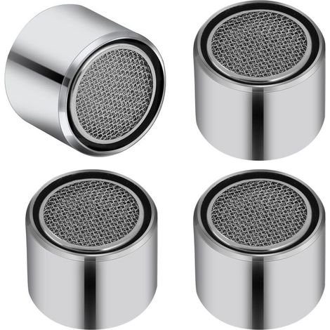 Set mit 4 M22-Wasserhahn-Luftsprudlern für Spülbecken, Innengewinde, Küchenspülen-Luftsprudler, Wasserhahnfilter mit Dichtung für Badezimmer (1/5)