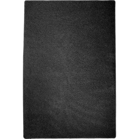 Shaggy Hochflor Teppich Schwarz 200 x 290 cm