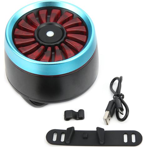 Feu arrière vélo rechargeable USB, lampe de frein de sécurité pour bicyclette et casque, signalisation LED puissante (1/5)