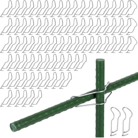 50 Pièces Boucles Liaison Treillis Végétal 16 mm Plant Trellis Connecting Buckles Acier Inoxydable Connecting Buckle Tuteurs jardin (1/5)