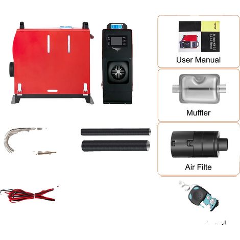 Riscaldatore a gasolio, potenza 8 kW, telecomando, display LCD da 8 kW (1/2)