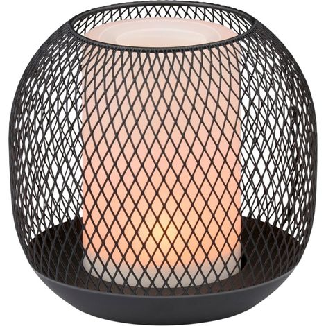 Arti Casa Bougie LED Noir H13xl13.5xL13.5cm (1/3)