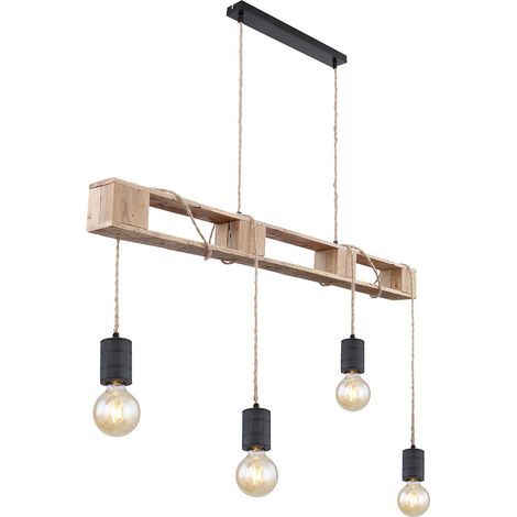 Globo - lampada a sospensione - Joelle - naturale - metallo -