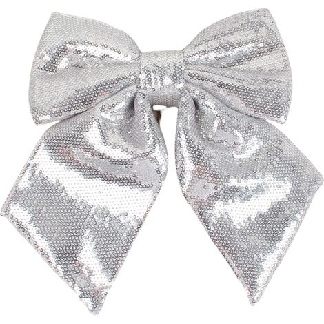 Ribbon En Paillettes - 25 x 25 cm - Décoration De Noël Pour Arbre À Cadre De Porte Fenêtre Et Guirlande - 1 Pièce (1/5)