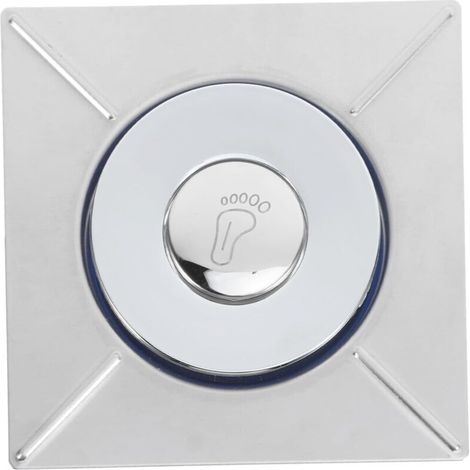 Couvercle de drain désodorisant de drain de plancher Bouchon de vidange Drague de tuyau de vidange de machine à laver Panier de vidange d'égout Filtre Acier inoxydable, noyau en cuivre, argent (1/5)