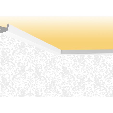 Corniche plafond Cimaises et Plus C07 - 2,7x2,7x200cm (h x p x L) - moulure décorative polyuréthane (1/4)