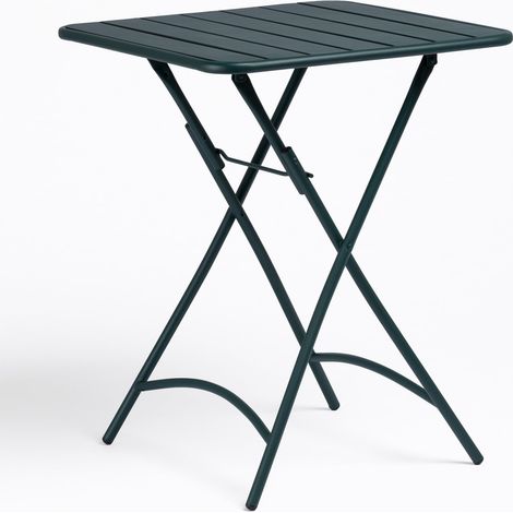 SKLUM Gartentisch quadratisch 60x60 cm klappbar aus Stahl Janti GRÜN JUNGLE