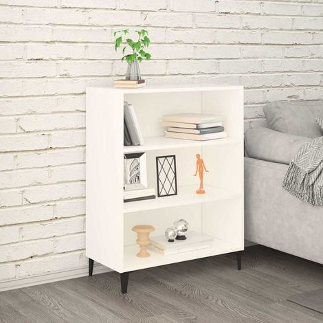 Buffet - Armoire de rangement Enfilade Blanc 69,5x32,5x90 cm Bois d'ingénierie BV851697 - BonneVie (1/5)