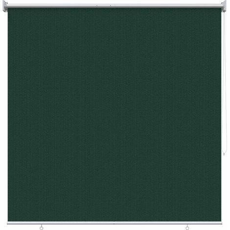 Außenrollo 90% UV-Block Dunkelgrün 160 x 140 cm HDPE vidaXL