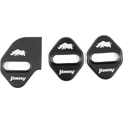 Cache-serrure de porte pour Jimny, protection pour serrure de porte de voiture, accessoires pour 2019, 2020 et 2021 (noir) (1/4)
