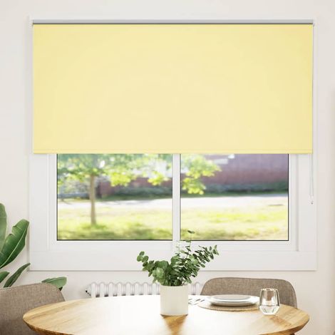Maison Exclusive - Store enrouleur occultant jaune largeur du tissu 141,6 cm