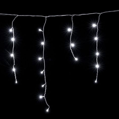 Dekorative Weihnachtsbeleuchtung für den Außenbereich, 500 Stück, LED, 19 m Vorhang