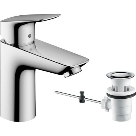 Hansgrohe Logis - Waschtisch Einhebelmischer 100 mit Ablaufgarnitur, verchromt 71100000 (1/10)