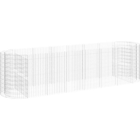 Maison Exclusive - Gabionen-Hochbeet Verzinktes Eisen 400x100x100