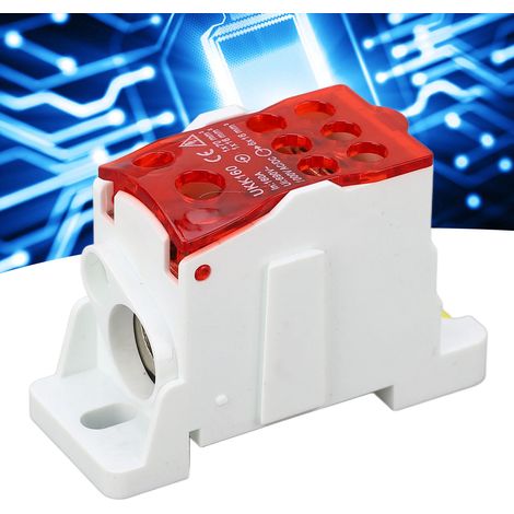 Boîte de jonction unipolaire sur rail UKK160 C45, interrupteur de jonction connectable, 690 V 160 A, rouge (1/5)