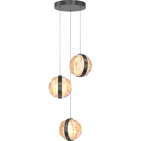 Maytoni Misterio Lampadario a sospensione moderno a grappolo dimmerabile nero 2700K 2000lm paralume colorato (1/5)