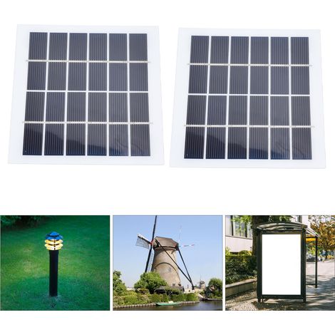 [Panneaux solaires] Unbranded 2W 6V - 2 pièces miniatures portable silicium pour systèmes d'éclairage domestique (1/5)