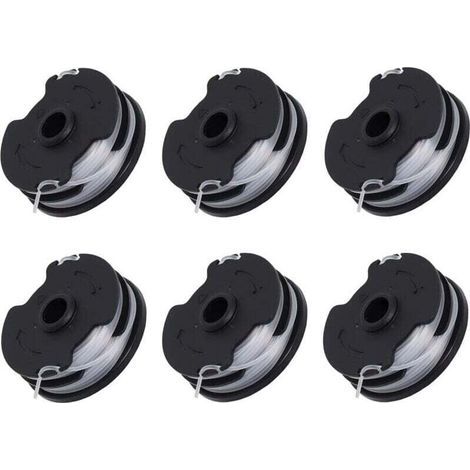 Lot de 6 bobines de rechange pour débroussailleuse sans fil Parkside PRTA 20-Li C3 IAN351753 (1/4)