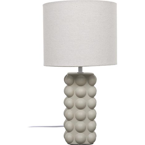 Lampe à Poser en Céramique "Luna" 40cm Taupe (1/4)