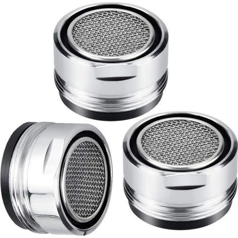 3-teiliges 24-mm-Wasserhahn-Luftsprudler-Set für Bad und Küche, wassersparender Luftsprudler mit wasserdichter Dichtung für Spülbecken (1/4)