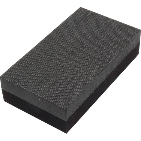 Flexipads World Class Double-Sided Hand Sanding Block (Medium/Hard, 70 x 125mm, Model FLE56006) (1/2)