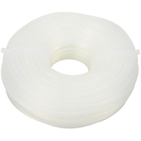 White, round lawnmower line 2.65 mm x 70 m - Compatible with petrol lawnmowers - High quality and durability