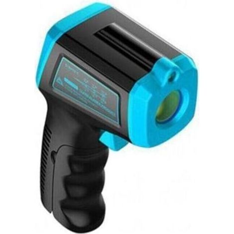 Thermometre Infrarouge, Pistolet De Temperature Laser Numerique Sans Contact -58 °F A 1112 °F (-50 °C A 600 °C) Avec Ecran Lcd, Bleu, Bleu--TRIMEC