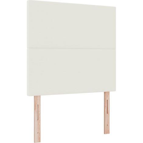 Maison Exclusive - LED Kopfteil mit LED-Lichtleisten Creme 100 cm