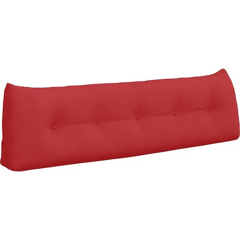 Cojín de Espalda Rojo 160 x 24 x 50 cm tela vidaXL