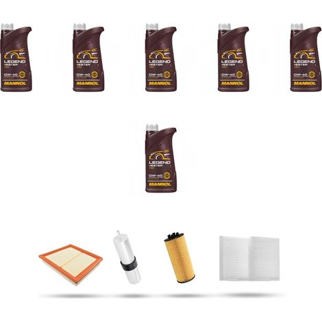 Kit tagliando 4 FILTRI e 6L OLIO compatibile con Bmw serie 1 (F40) 118d  110kw dal 2019 (1/5)