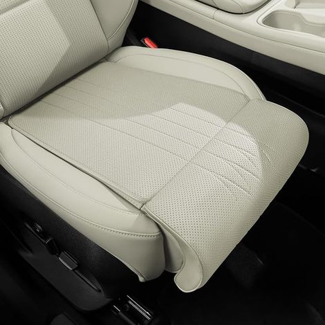Coussin Voiture Siege, Coussin Extension de Siège de Voiture, Coussin de Soutien et Rallonge pour Conducteur et Chaise de Bureau, Housse de Protection avec Repose Jambes, Gris (1/4)