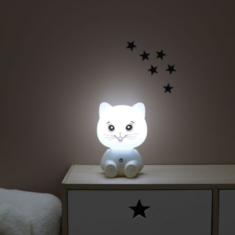 Lampe Veilleuse - HOME DECO KIDS - USB - 3 Intensités - Blanc (1/5)