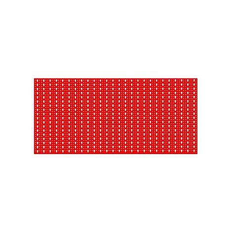 PANNELLO FORATO CM.50X100 ROSSO