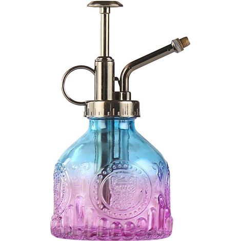 Arrosoir 200ml,Flacon Vaporisateur d'eau Plant Mister Flower Pot Atomiseur d'usine de Spritzer de Grande capacité antidérapant Arrosoir décoratif Vintage en Verre pour Plantes d'intérieur/d'exté (1/4)