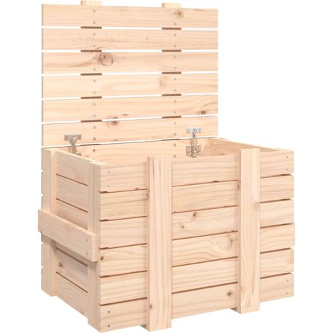Maison Exclusive - Caja de almacenaje madera maciza de pino 58x40