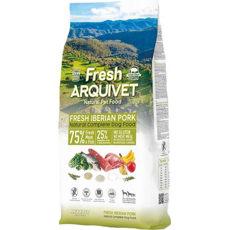 Arquivet Perro fresco semihúmedo de pescado/cerdo 10 kg