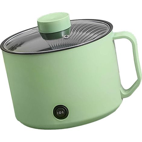 Mini-cuiseur électrique multifonctionnel pour la cuisson rapide des nouilles, idéal pour les résidences étudiantes et un usage personnel (CN 220V, vert menthe). (1/5)