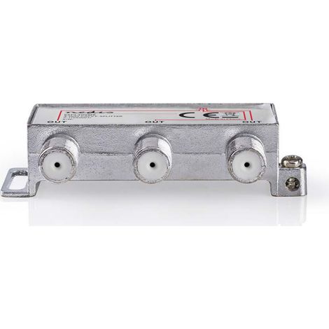 Catv splitter 5 - 1000 mhz perte dinsertion 68 db nombre de sorties 3 75 ohm alliage de zinc (1/4)
