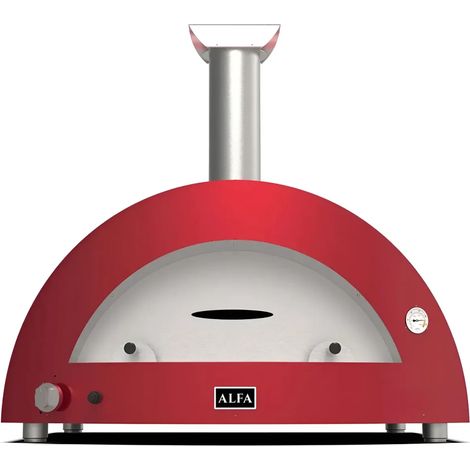 Forno a GPL per 5 Pizze Rosso Antico da Esterno Pietra Refrattaria